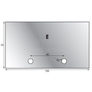 1 Pair 54 x 98mm Whitehill Type E HSS Blank Profile Limiters 002H00024