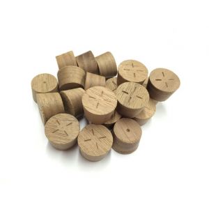 16mm American Black Walnut Cross Grain Tapered Wooden Plugs