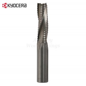 20mm dia x 75mm cut CNC S=20mm Roughing Spiral Router Z=3 Positive R/H Kyocera