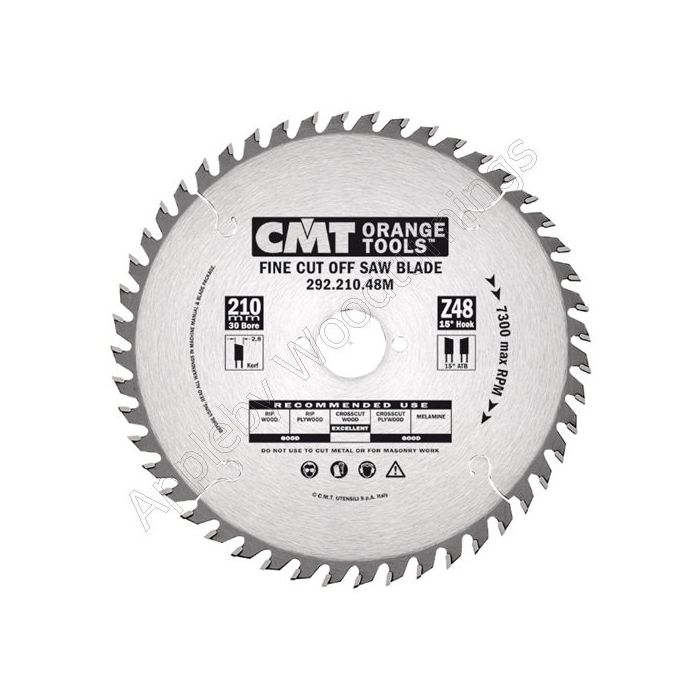 216mm Z 64 Neg CMT Mitre Saw Blade 292.216.64M