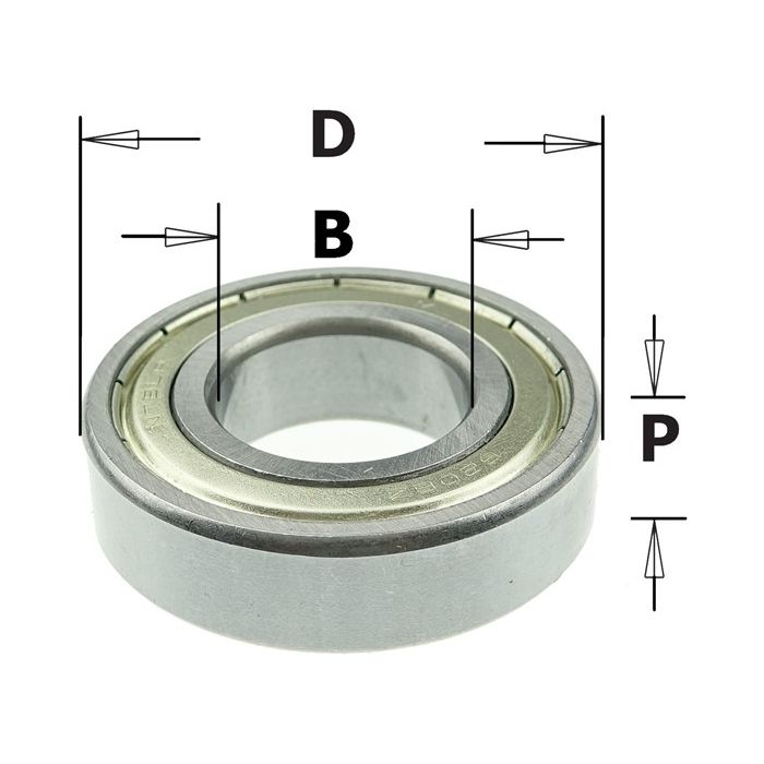 62mm Diameter Spindle Moulder Ballrace Guide Ring Follower 30mm bore CMT
