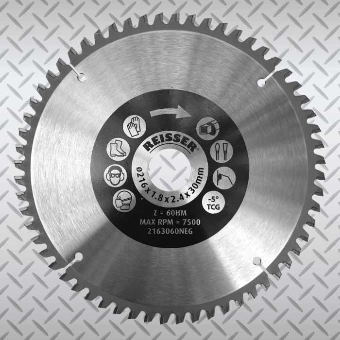 Saw blade store hook angle