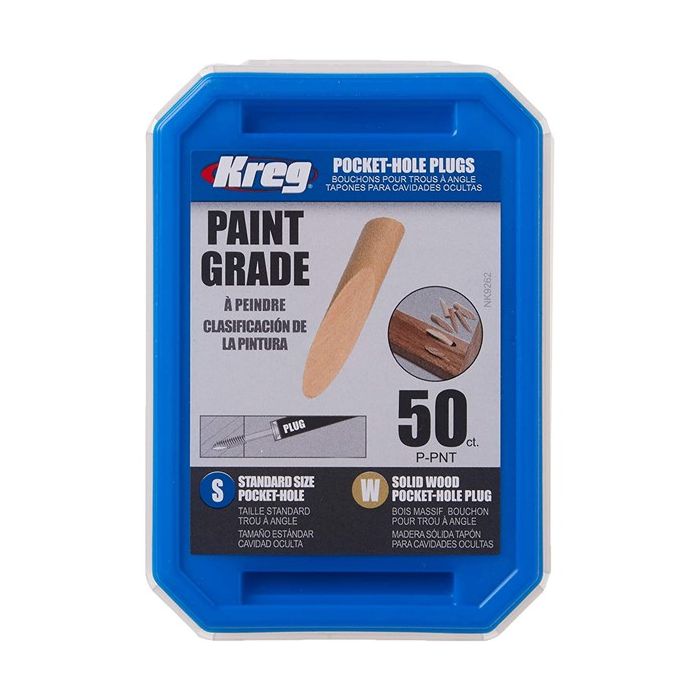 Kreg pocket hole clearance plug size