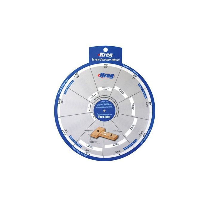 Kreg Pocket Hole Screw Selector Wheel SSW