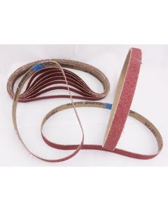 60 Pack Sanding Belts 13 x 457mm Various Grit Sizes