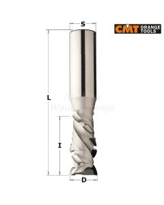 20mm dia x 25mm cut CNC PCD Diamond Router With 45° Shear Angle Z=1+1 S=20mm R/H CMT 