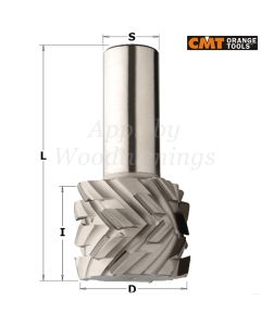 50mm dia x 28mm cut CNC PCD Diamond Spiral Router With 40° Shear Angle Z=3+3 S=25mm R/H CMT