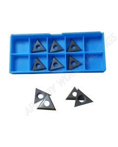 22.86 x 19.8 x 2.5mm Solid Carbide Triangle Spur Tips 