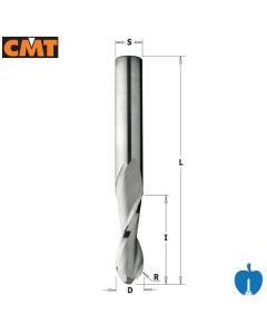 CMT 19.05mm dia x 57.2mm Cut Round Ball Nose Spiral Router 2 Flute UP-Cut R/H 199.511.11