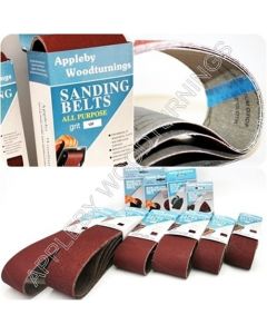 160 Pack Sanding Belts 13 x 457mm Various Grit Sizes