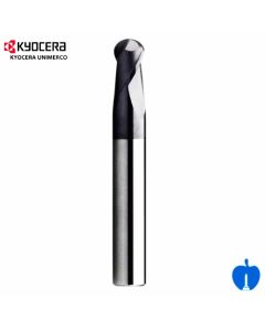 Kyocera 18mm dia x 38mm Cut Round Ball Nose Spiral Router 2 Flute UP-Cut R/H H923.1800