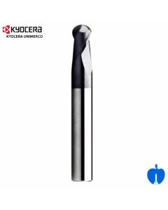 Kyocera 20mm dia x 38mm Cut Round Ball Nose Spiral Router 2 Flute UP-Cut R/H H923.2000