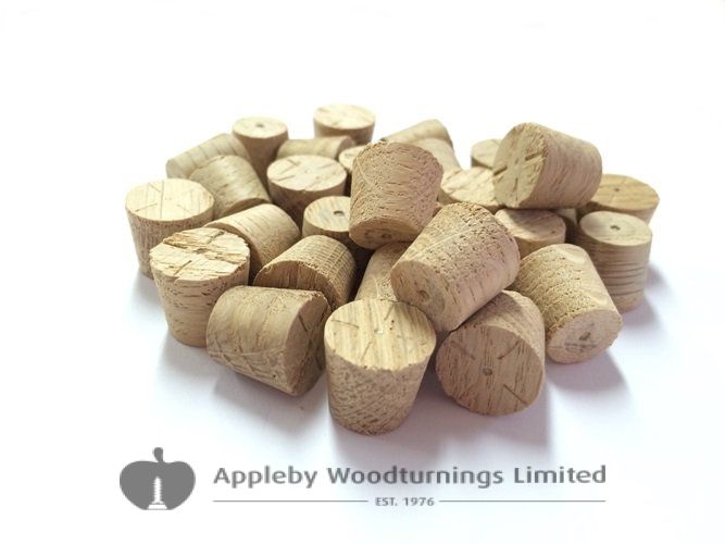 3/8" English OakTapered Wooden Plugs 100pcs 