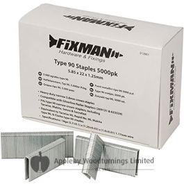 Fixman 5.80 x 22 x 1.25mm Type 90 Staples 5000pk 312861