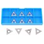 22 x 22 x 2mm Solid Carbide Triangle Spur Tips - 10pcs