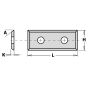 39.5mm Solid Carbide Reversible Knives to suit CMT Cutters