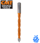 10mm x 70mm cut x 115mm O/L Through Point Dowel Drill Bit L/H CMT 381.100.12