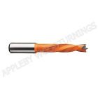 5.2mm x 70mm Lip & Spur Dowel Drill Bit L/H Kyocera Unimerco