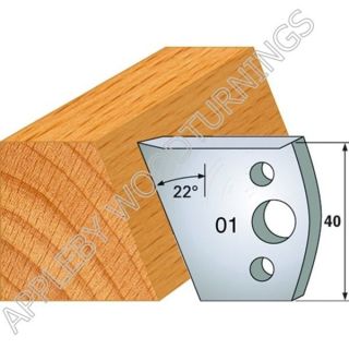 Profile No. 01  40mm Euro Knives, Limitors and Sets