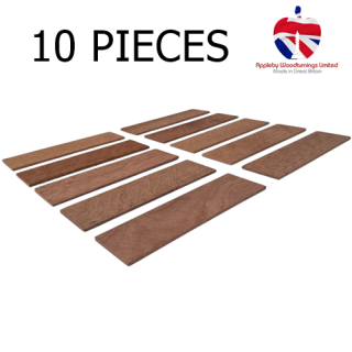 10 Pack 100mm Long X 30mm Wide Sapele Hardwood Packers 2mm Thickness To Aid Fitting of FD30 & FD60 Fire Rated Window & Door Sets