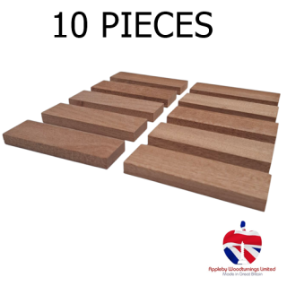 10 Pack 100mm Long X 30mm Wide Sapele Hardwood Packers 10mm Thickness To Aid Fitting of FD30 & FD60 Fire Rated Window & Door Sets