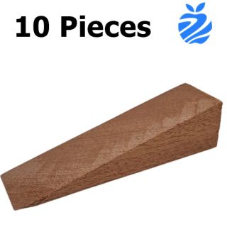 10 Pack 100mm x 30mm Sapele Hardwood Wedges 25mm High Tapering to 0mm To Aid Fitting of FD30 & FD60 Fire Rated Window & Door Sets