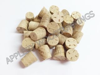 3/8 Inch American White Oak Cross Grain Tapered Wooden Plugs 100pcs