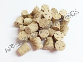 9mm American White Oak Tapered Wooden Plugs 100pcs
