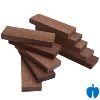 10 Pack 85mm Long X 30mm Wide Sapele Hardwood Packers 10mm Thickness To Aid Fitting of FD30 & FD60 Fire Rated Window & Door Sets
