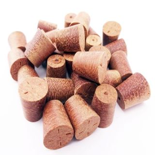 10mm Massaranduba Cross Grain Tapered Wooden Plugs 100pcs