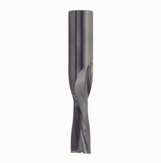 1/2" Diameter x 2" Cut Length CNC Negative Down Cut Finishing Spiral Router With 1/2" Shank 2 Flute Kyocera Unimerco