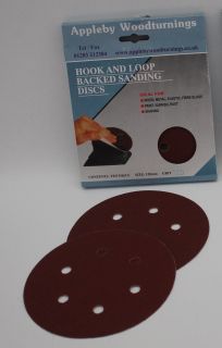 100 Pack 125mm Hook & Loop Sanding Discs Various Grit Sizes