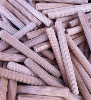 12 x 115mm Premium Hardwood Fluted Dowel Pins 100pcs