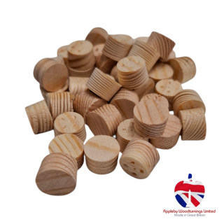 12mm Tap Fit Tapered Softwood Plugs 100pcs