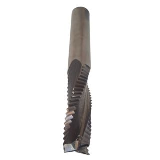 12mm Diameter x 35mm Cut Length CNC Roughing Spiral Router With Chip-Breaker 3 Flute Positive R/H