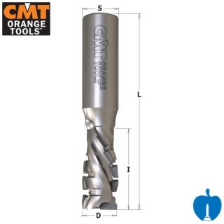 20mm Diameter x 25mm Cut Length CNC PCD Diamond Router With 45° Shear Angle Z=1+1 CMT