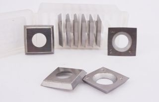 14x14x2mm Reversible Knives Solid Carbide Replacement Tips Radius 100mm
