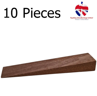 10 Pack 150mm X 30mm Sapele Hardwood Wedges 20mm High Tapering to Zero To Aid Fitting of FD30 & FD60 Fire Rated Window & Door Sets