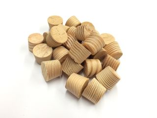 13mm Douglas Fir Cross Grain Tapered Wooden Plugs