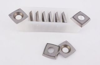 15 x 15 x 2.5mm  Reversible Knives Solid Carbide Tips (RADIUS 50mm)