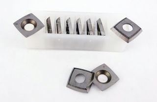 15 x 15 x 2.5mm  Reversible Knives Solid Carbide Tips (RADIUS 150mm + Corner Rads)