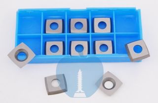 15 x 15 x 2.5mm  Reversible Knives Solid Carbide Tips (RADIUS 190mm) 1 Box (10pcs)