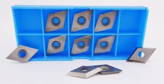 16 x 16 x 3mm Reversible Knives Solid Carbide Replacement Tips Diamond Shape 