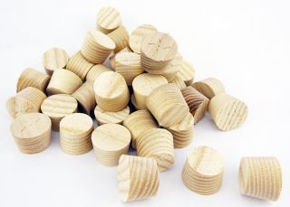 12mm American White Ash Cross Grain Tapered Wooden Plugs