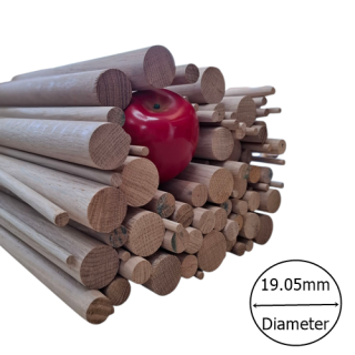 3/4" (19.05mm) diameter x 1000mm long Oak Dowel Rod