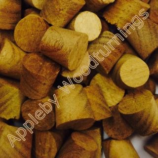 1/2" Afromosia Tapered Wooden Plugs
