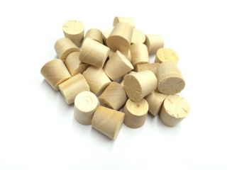 38mm Birch Tapered Wooden Plugs