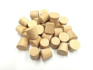 12mm Pollmeier Beech Tapered Wooden Plugs