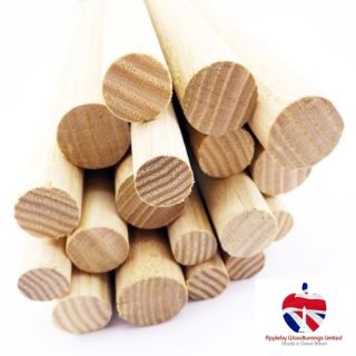 7/8" (22.22mm) Diameter x 1000mm (1 Meter) Long Ash Dowel Rod