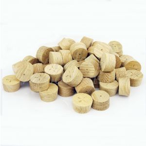 25mm European Oak Cross Grain Tapered Wooden Plugs 100pcs